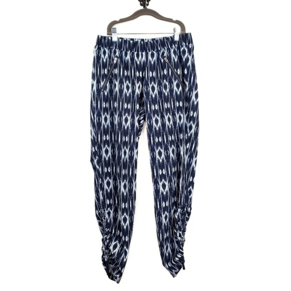 Athleta Reflection Aspire Ikat Tribal Print Stretch Ankle I Size 4 - Picture 2 of 5